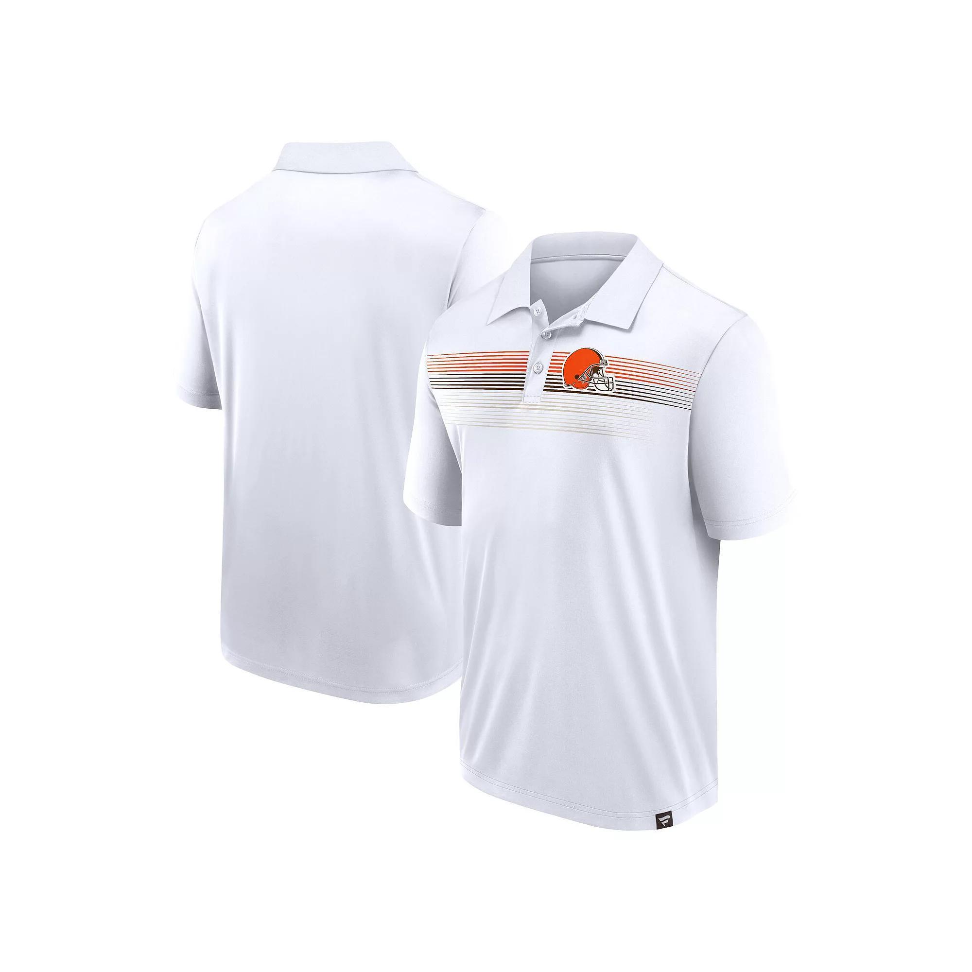 Men's Fanatics White Cleveland Browns Big & Tall Sublimated Polo,  Product Image