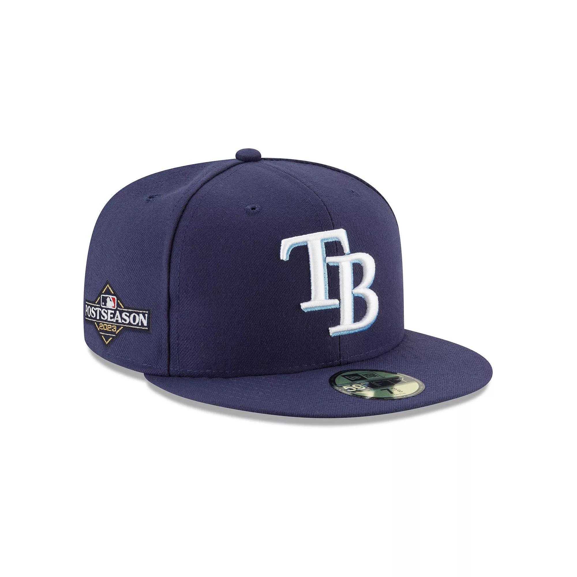Men's New Era  Navy Tampa Bay Rays 2023 Postseason 59FIFTY Fitted Hat, Size: 6 7/8, Blue Product Image