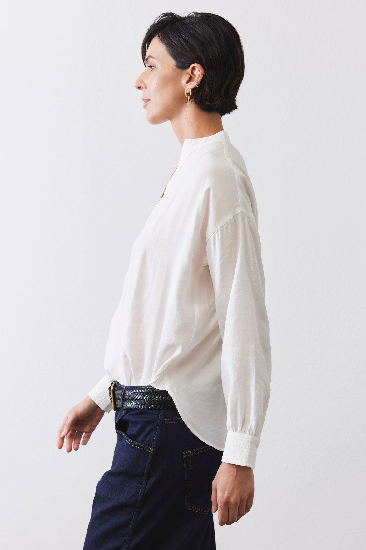 Not Too Loose Light Poplin Blouse Product Image