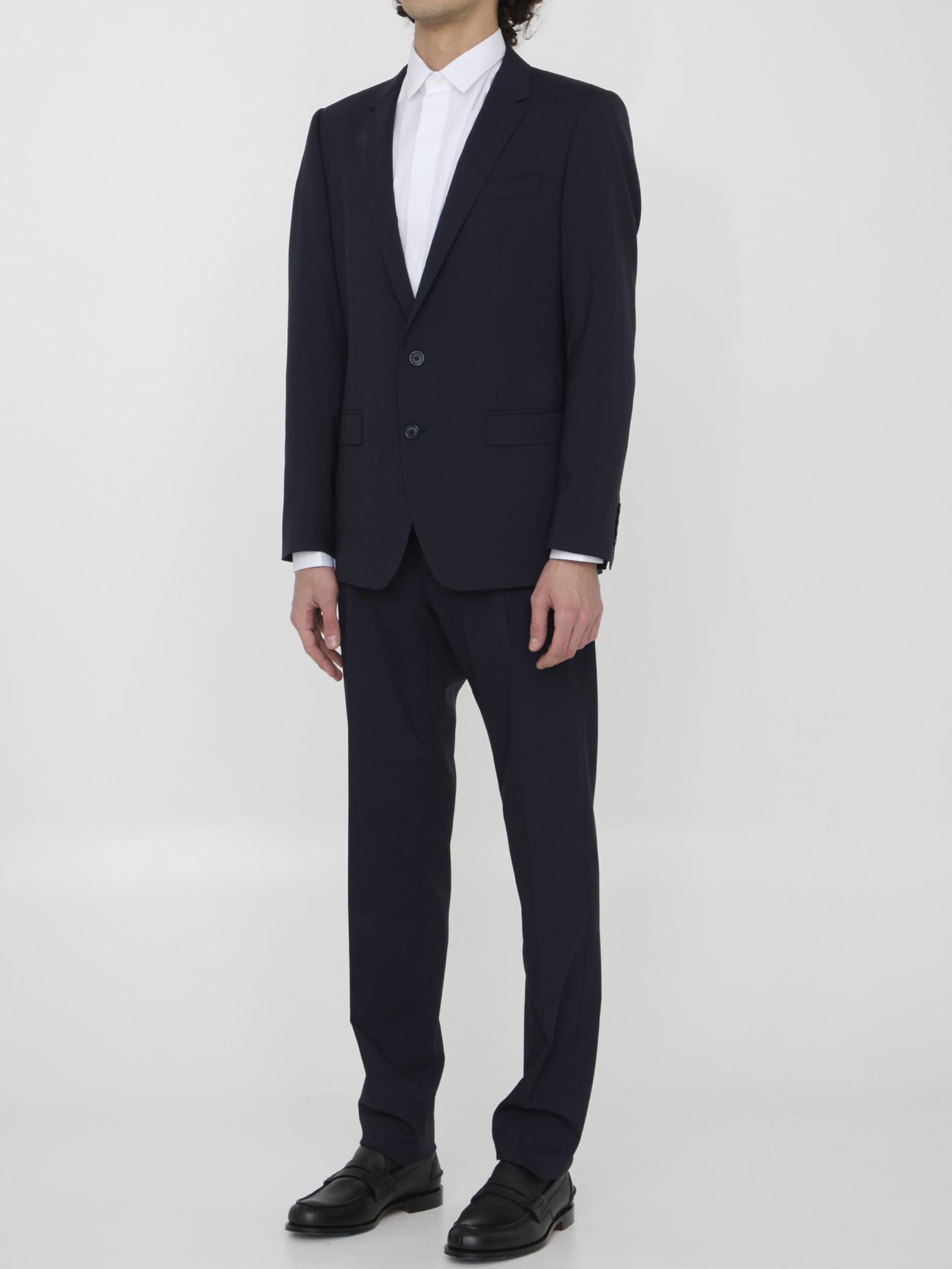 Two-piece Suit In Wool In Blue Product Image