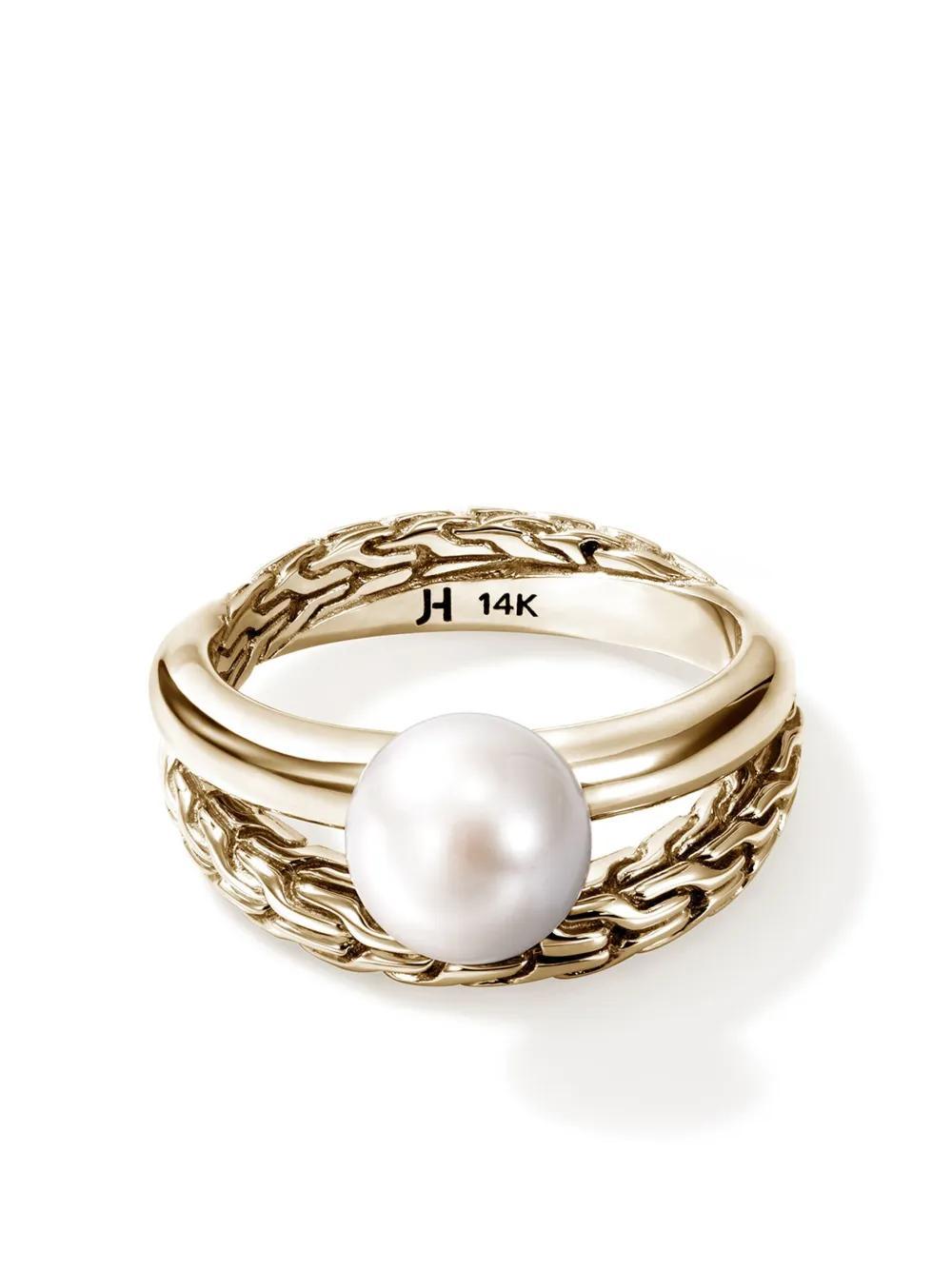 JOHN HARDY 14kt Yellow Gold Jh Essential Pearl Ring Product Image