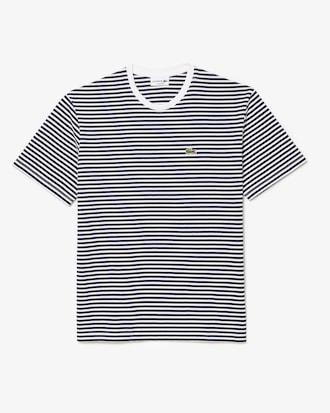 Men's Striped Heavy Cotton T-Shirt Product Image