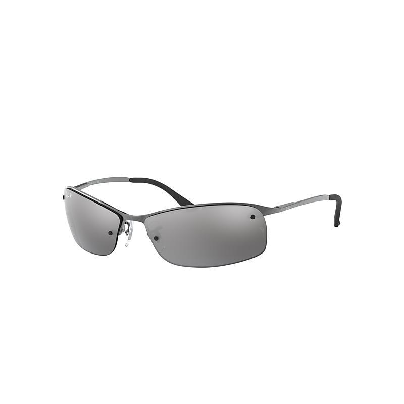 Ray-Ban Rb3183 Sunglasses Frame Silver Lenses Polarized Product Image