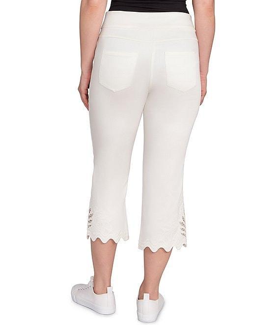 Ruby Rd. Tencel ™ Pull-On Lace Scallop Hem Capri Pants Product Image