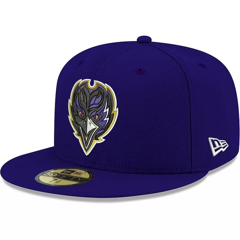 Mens New Era Baltimore Ravens Omaha Alternate Logo 59FIFTY Fitted Hat Product Image