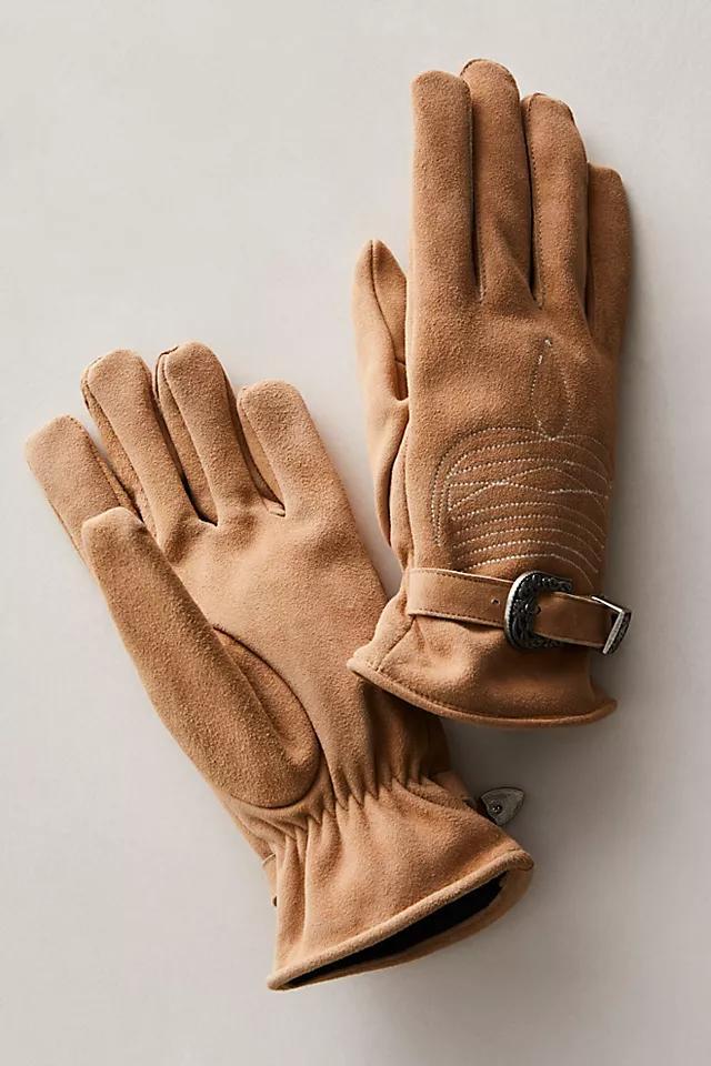 Distressed Leather Western Gloves Product Image