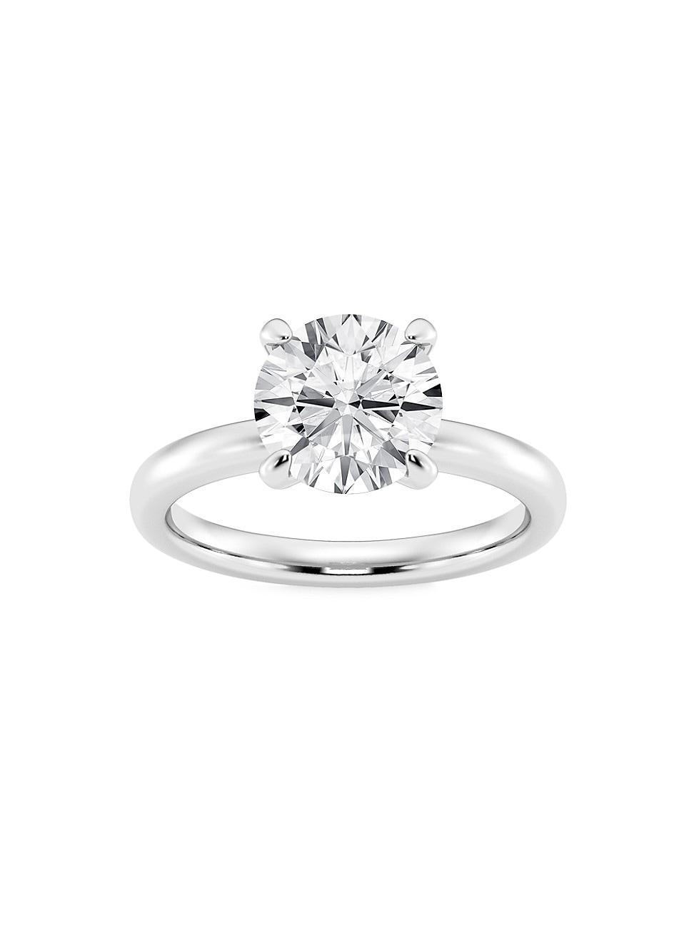 Womens Platinum & Round Lab-Grown Diamond Solitaire Ring/1.00-5.00 TCW Product Image