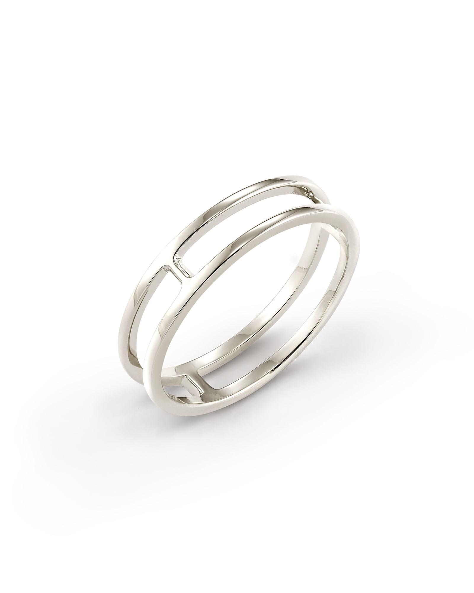 Bennett Double Band Ring in Sterling Silver Product Image