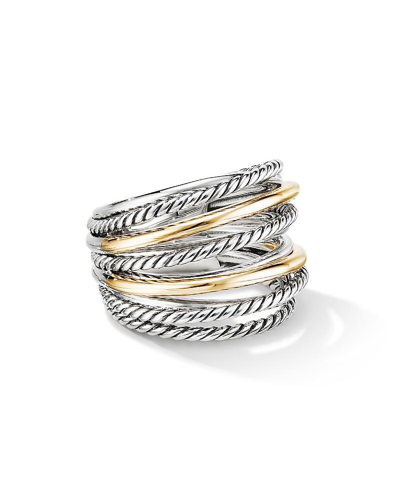 DY Crossover Wide Ring with 18k Gold Product Image