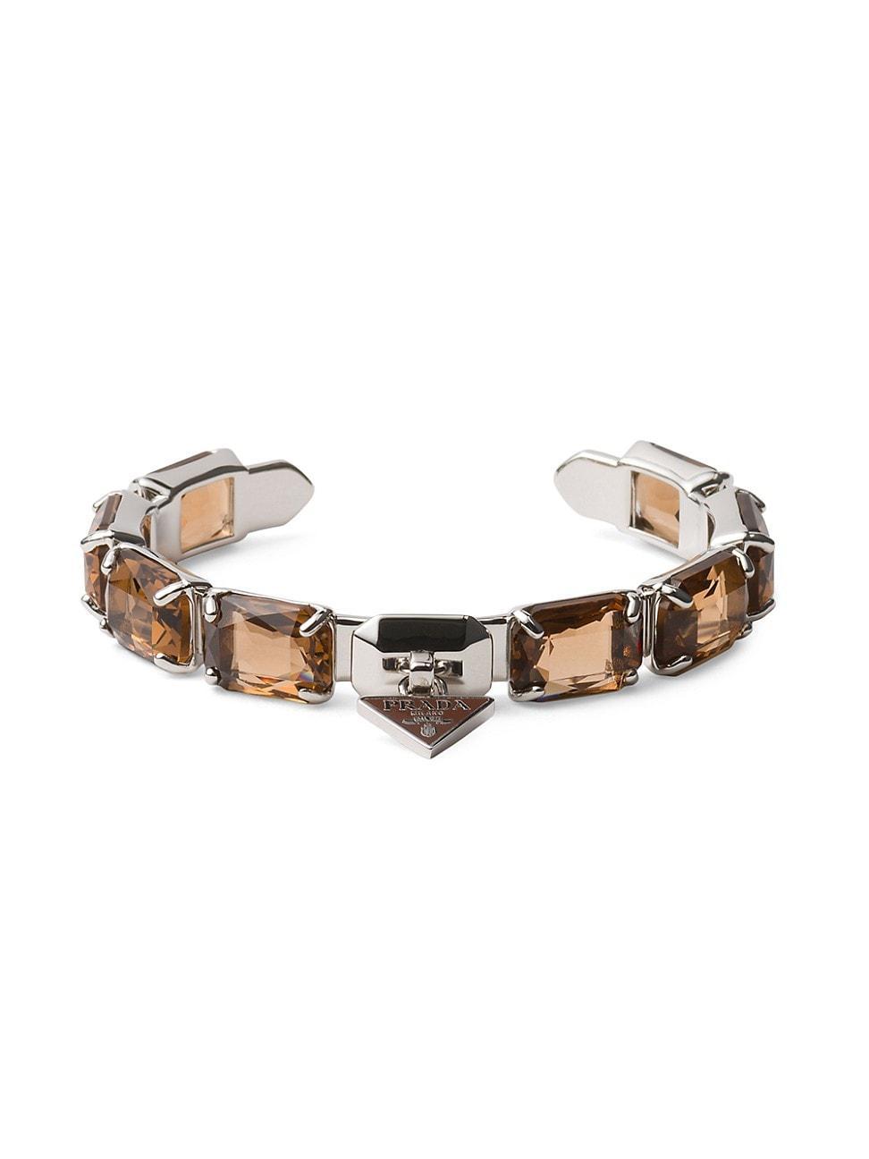 Womens Metal Bracelet with Crystals Product Image