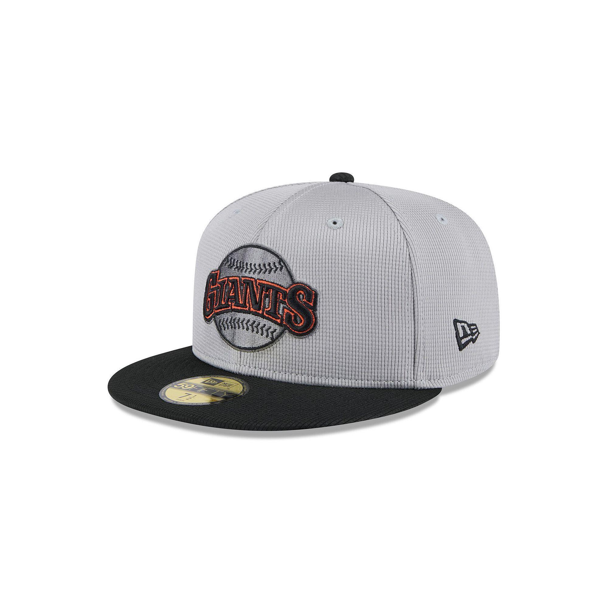 Men's New Era  Gray/Black San Francisco Giants 2025 Batting Practice 59FIFTY Fitted Hat, Size: 6 7/8, Grey Product Image
