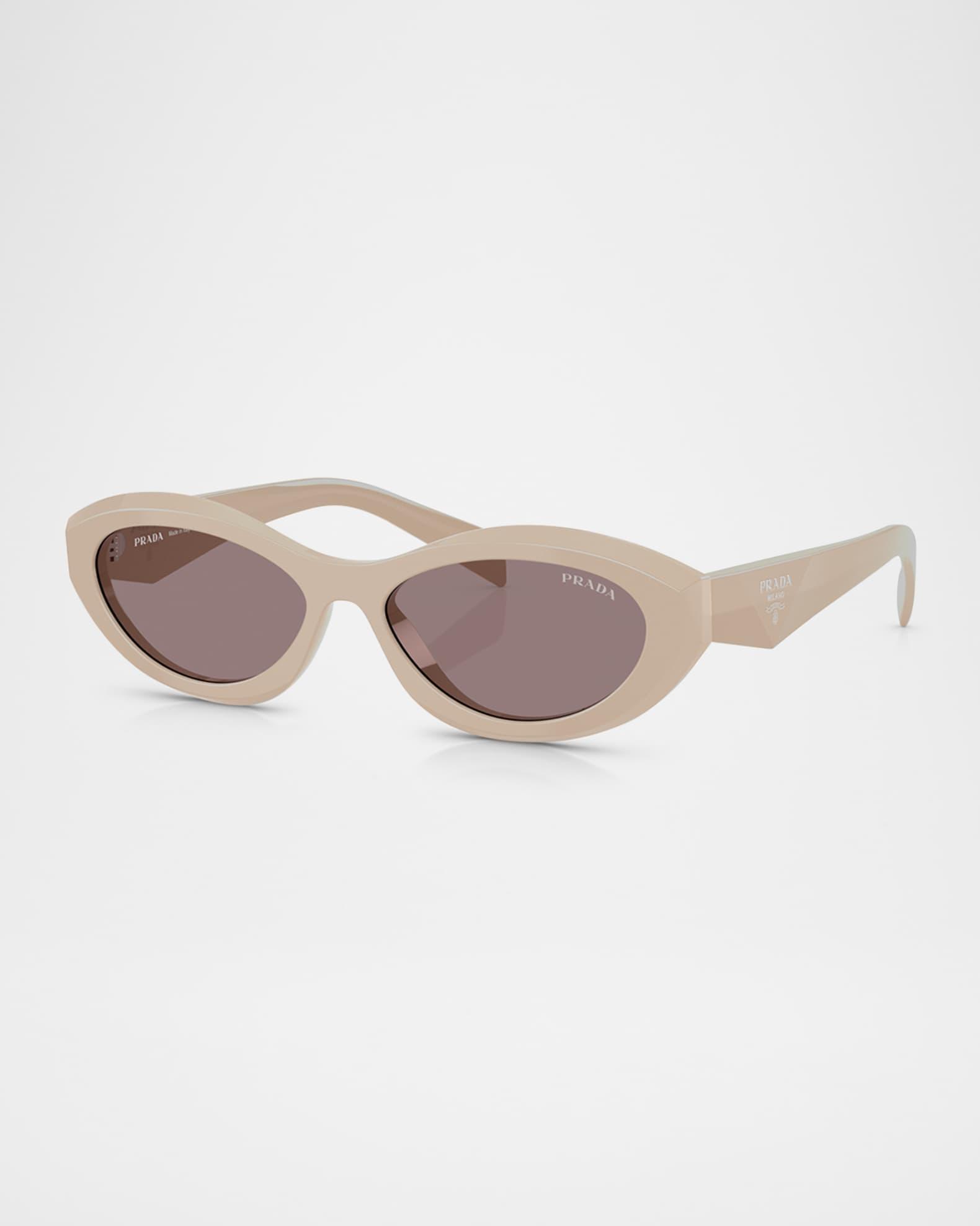 PR 26ZSF Acetate Oval Sunglasses Product Image