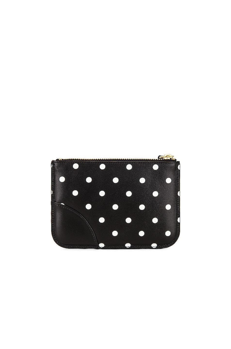 COMME des GARCONS Dots Printed Leather Zip Wallet Product Image