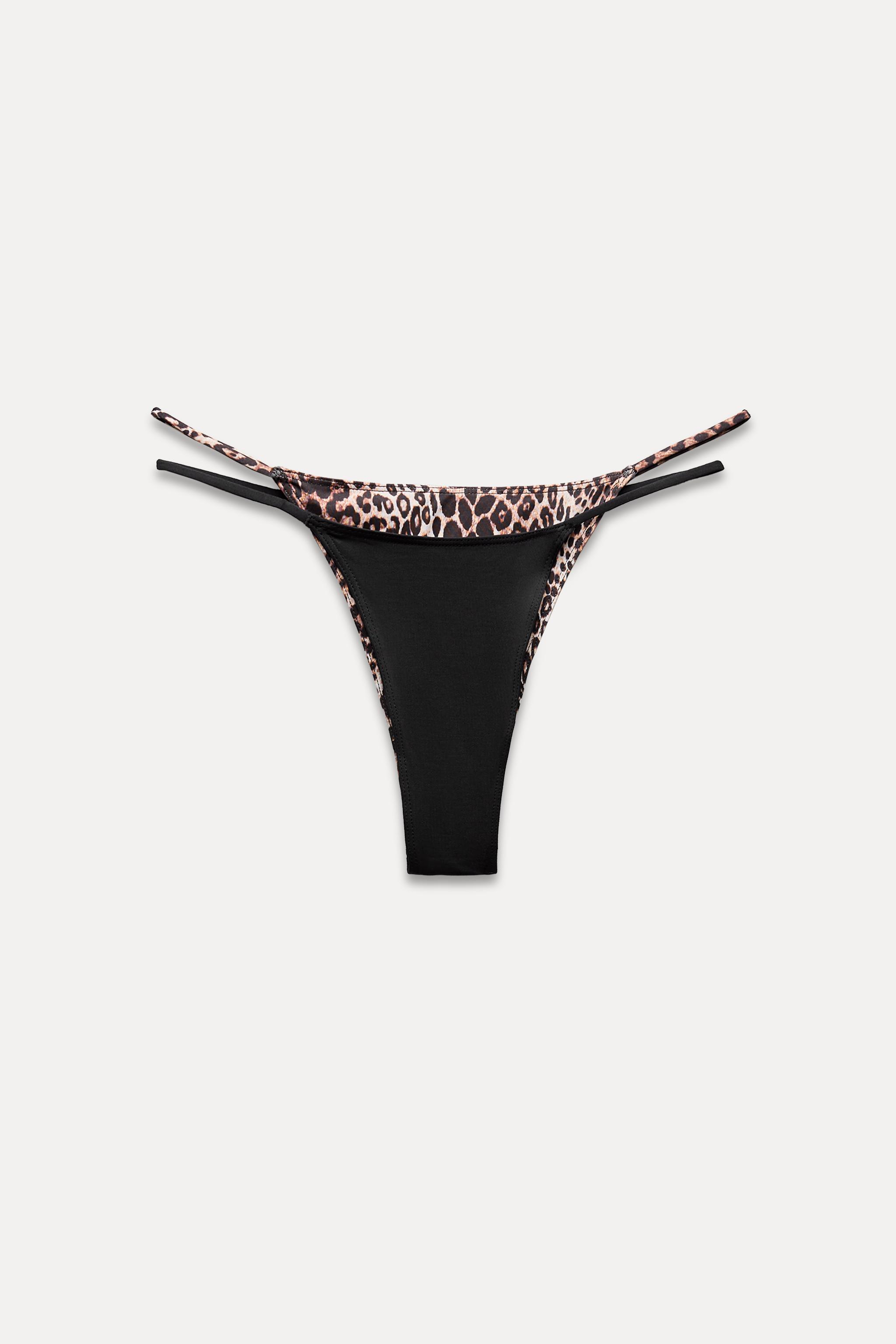 ANIMAL PRINT DOUBLE BIKINI BOTTOMS Product Image