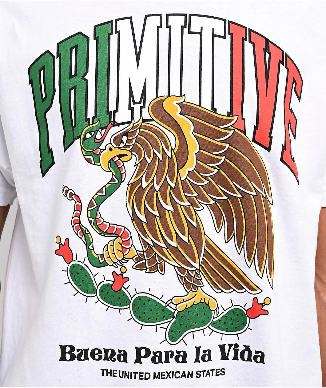 Primitive Collegiate Mexico White T-Shirt Product Image
