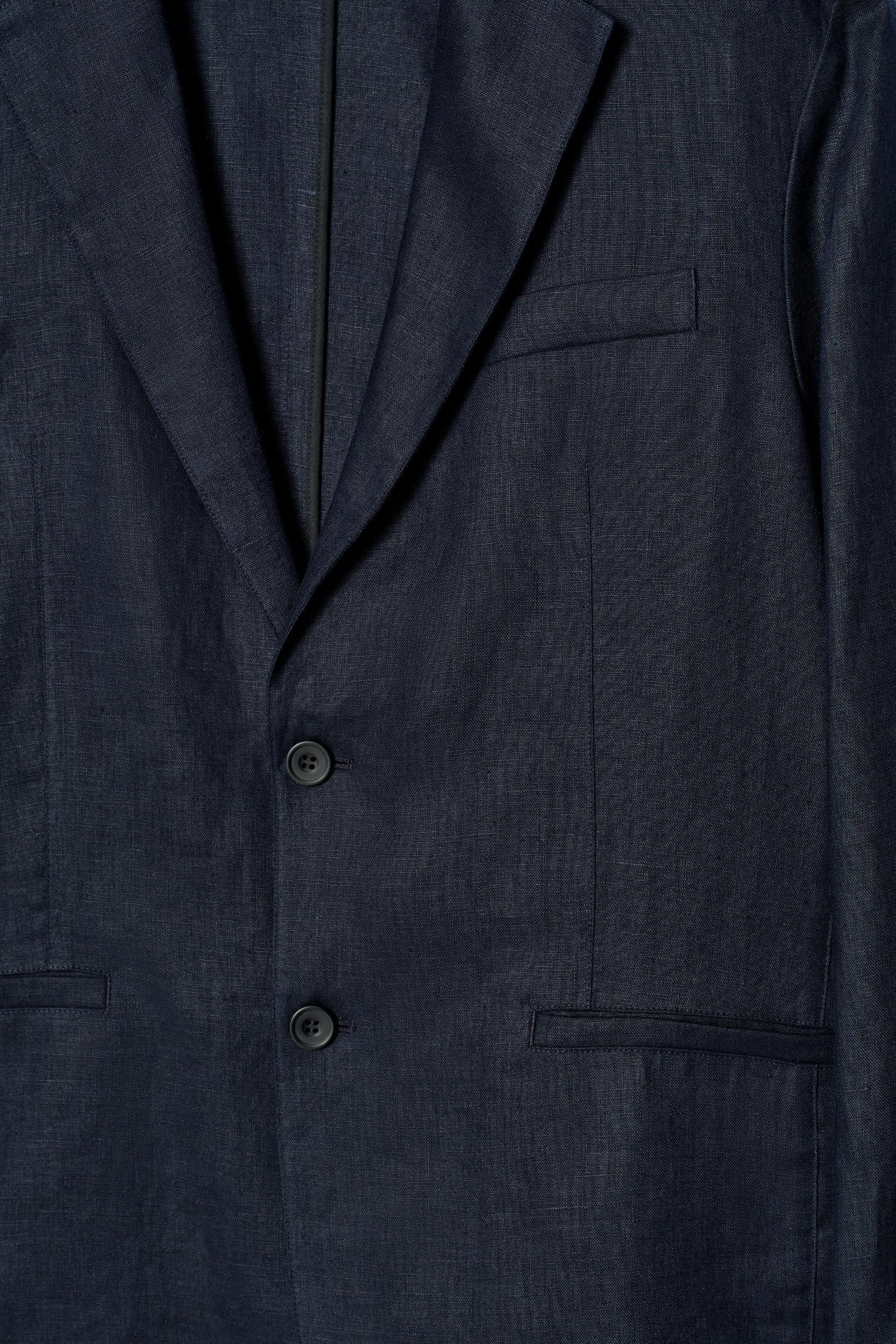 SINGLE-BREASTED LINEN BLAZER Product Image