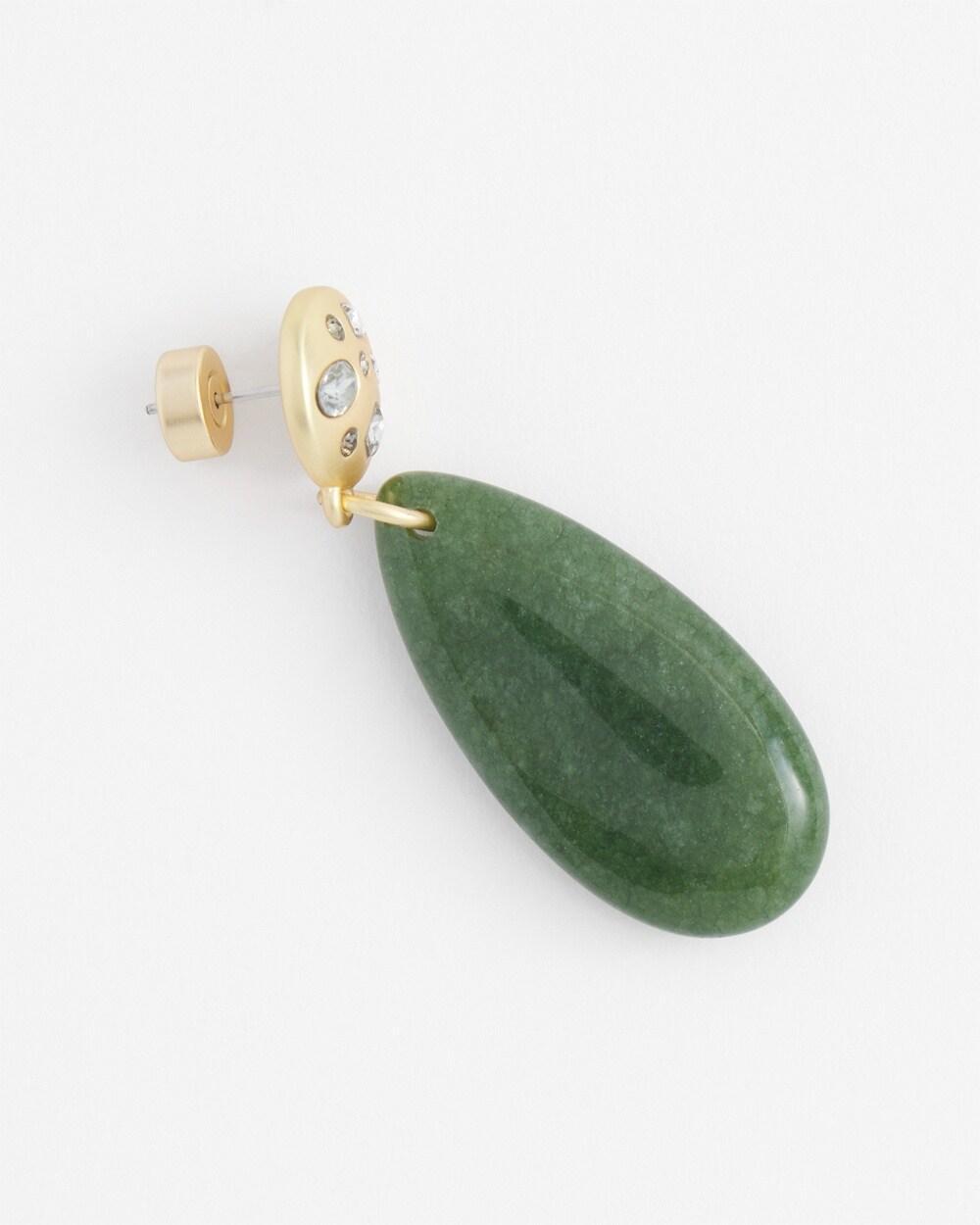 No Droop™ Olive Faux Suede Earrings Product Image