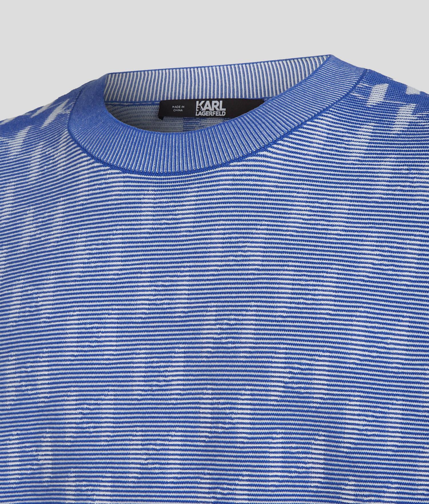 KL MONOGRAM KNITTED T-SHIRT Product Image