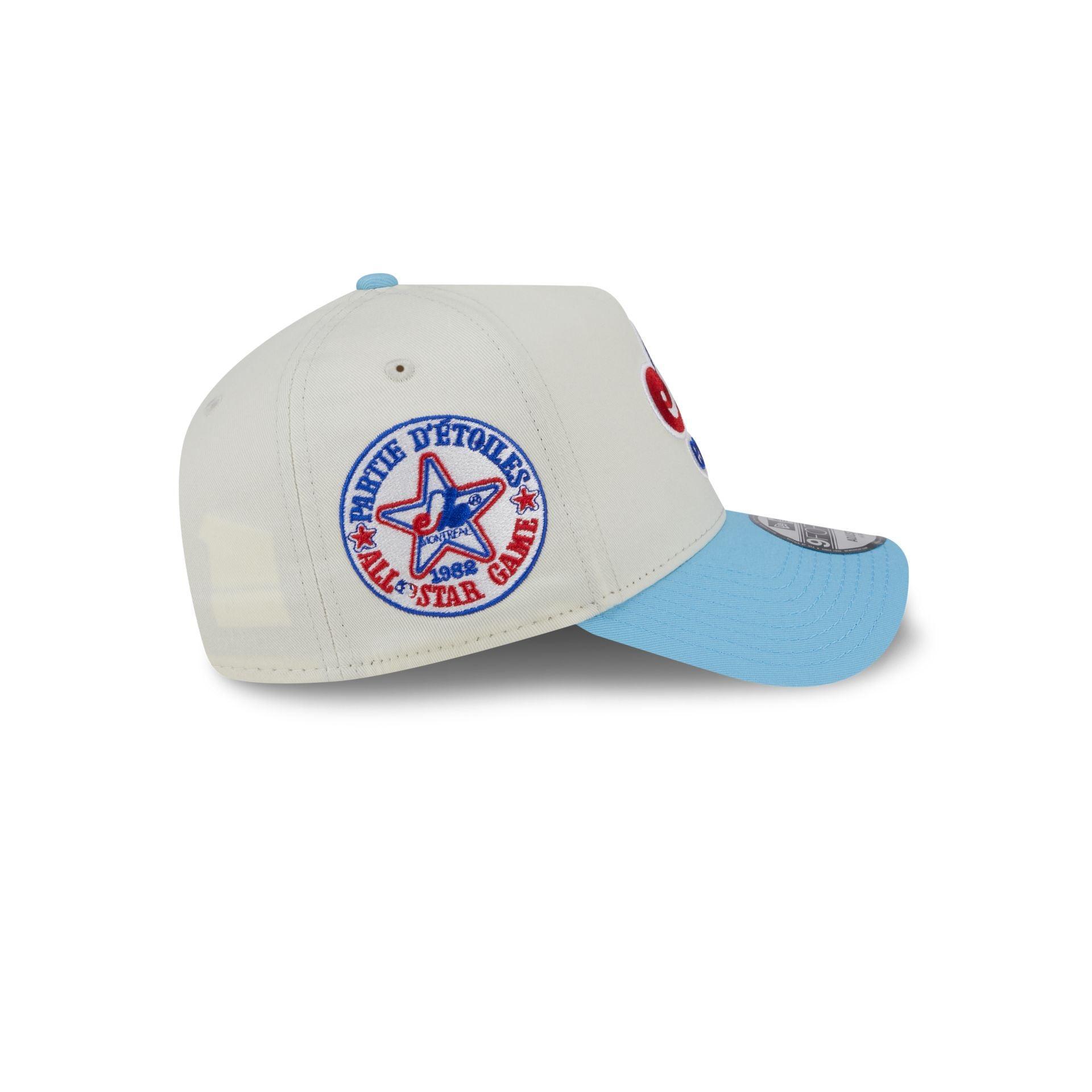 Montreal Expos Chrome White 9FORTY A-Frame Snapback Hat Male Product Image