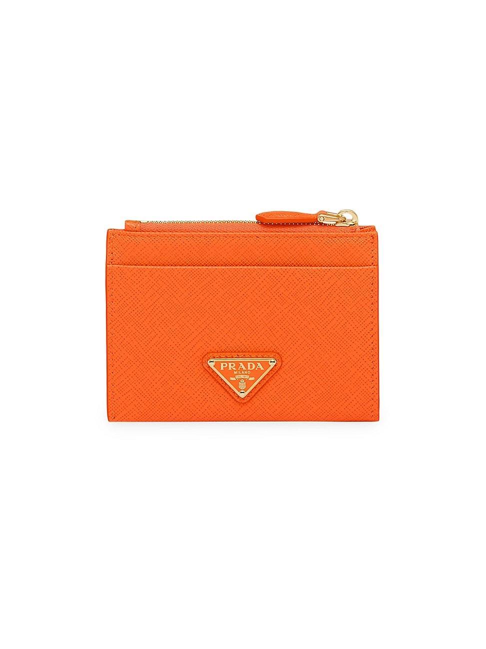 Womens Saffiano Leather Card Holder Product Image