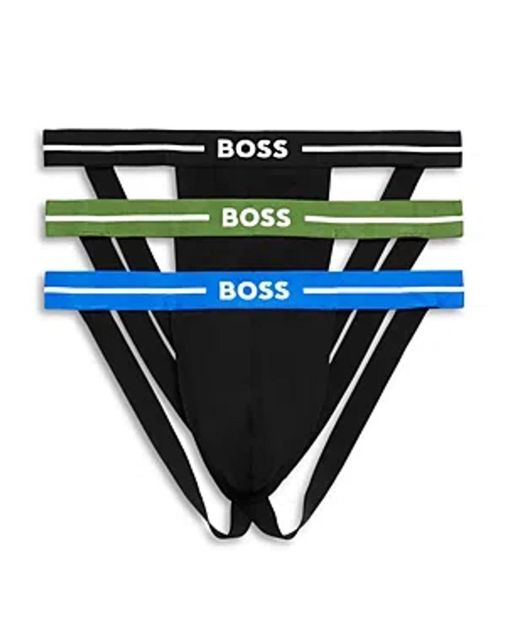 HUGO BOSS Boss Assorted 3-pack Stretch Cotton Jockstraps In Open Miscellaneous Product Image