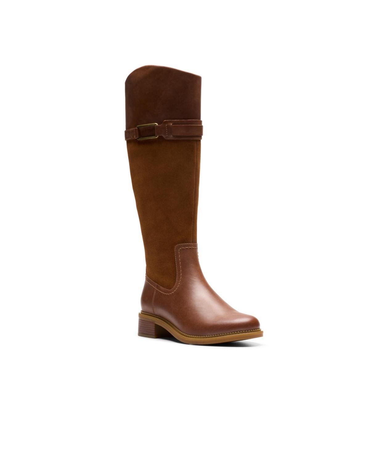 Clarks Maye Carly Womens Leather Knee-High Boots Product Image