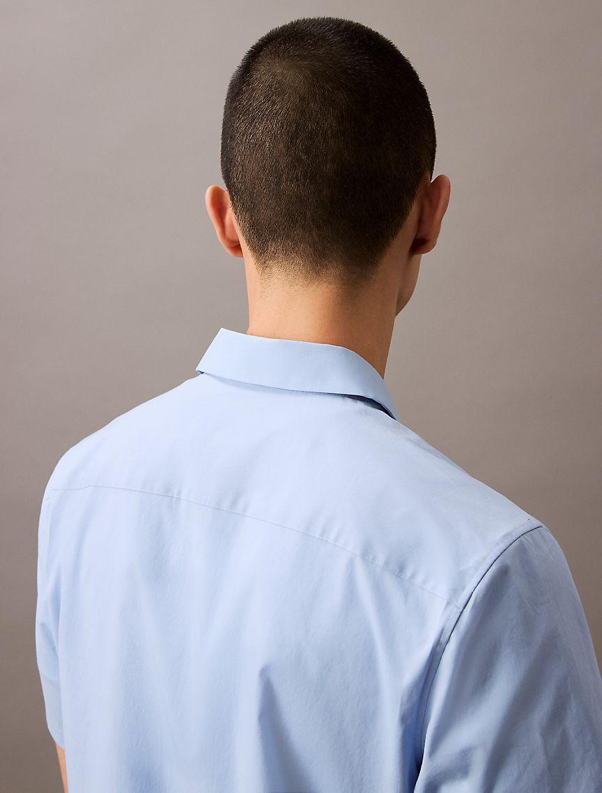 Cotton Stretch Slim Button-Down Shirt Product Image