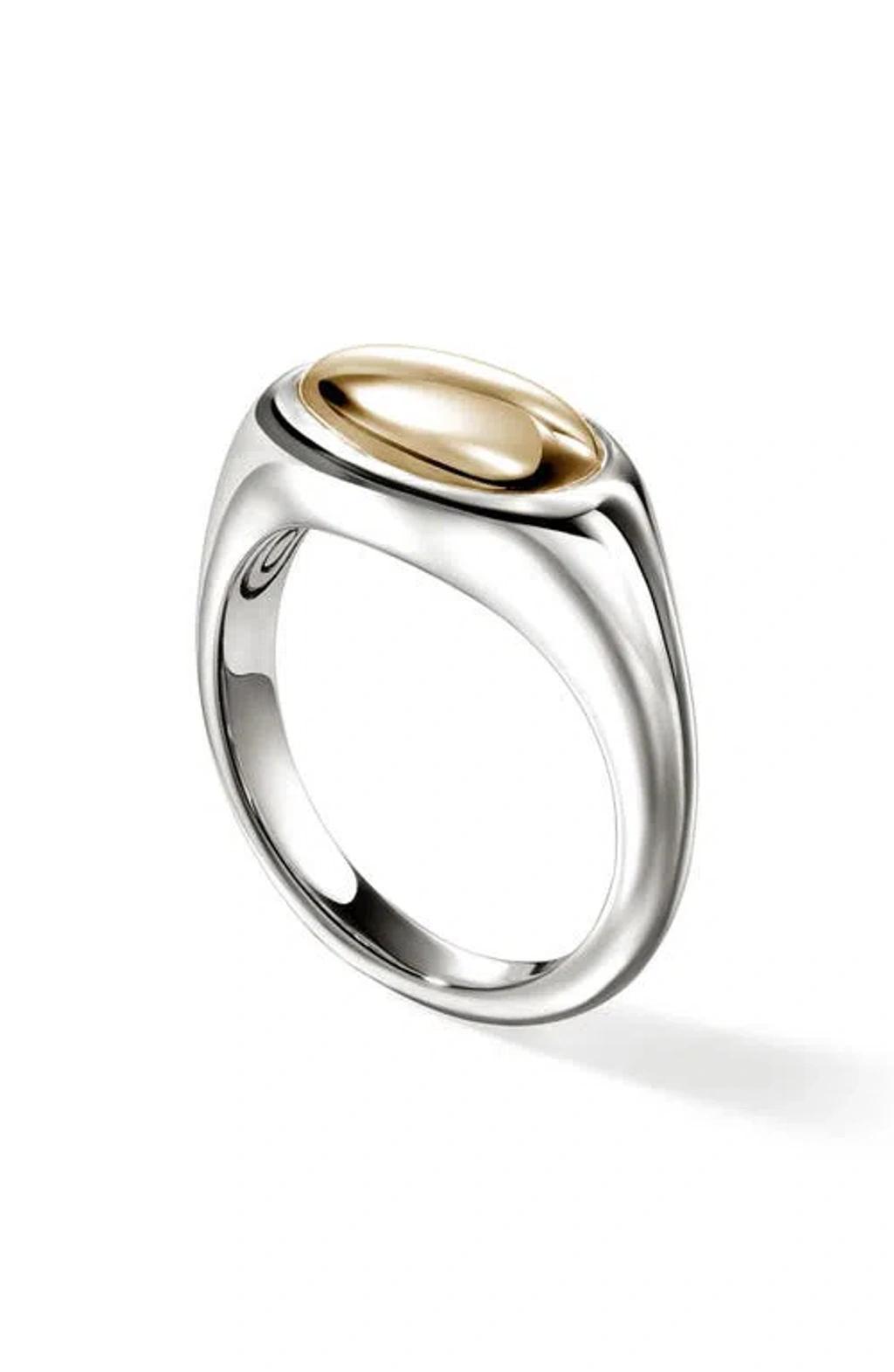 JOHN HARDY Pebble Ring, Sterling Silver, Gold Product Image