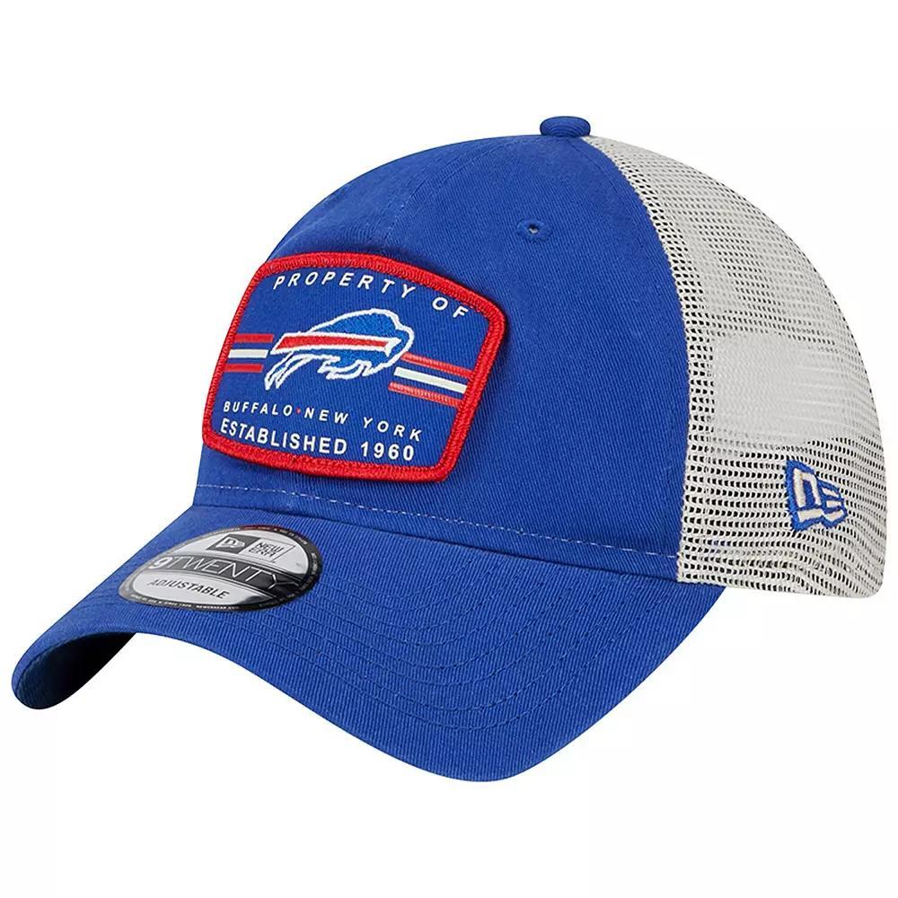 Men's New Era Royal Buffalo Bills Property Trucker 9TWENTY Snapback Hat, Blue Product Image