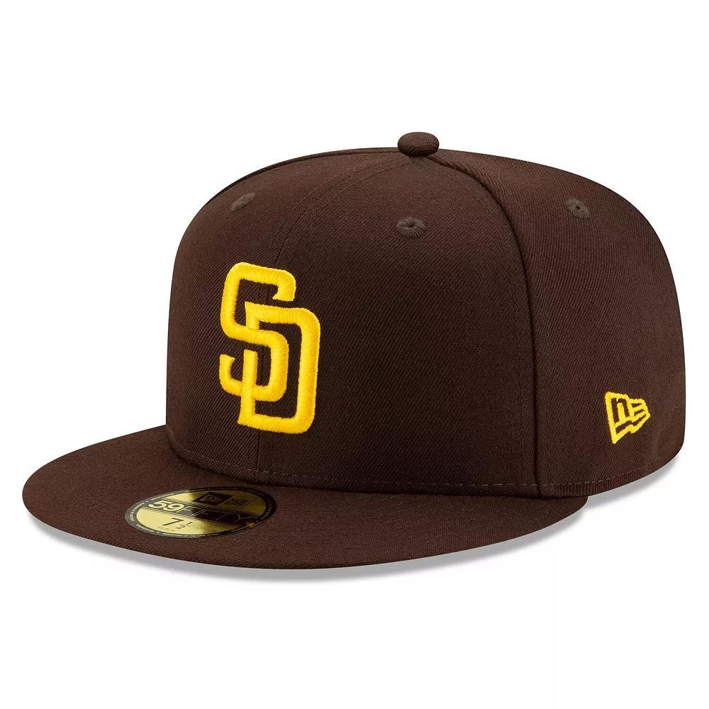 Men's New Era Brown San Diego Padres Authentic Collection On-Field 59FIFTY Fitted Hat,  Product Image