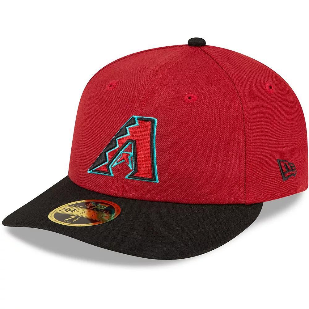 Men's New Era Red/Black Arizona Diamondbacks Home Authentic Collection On-Field Low Profile 59FIFTY Fitted Hat,  Product Image