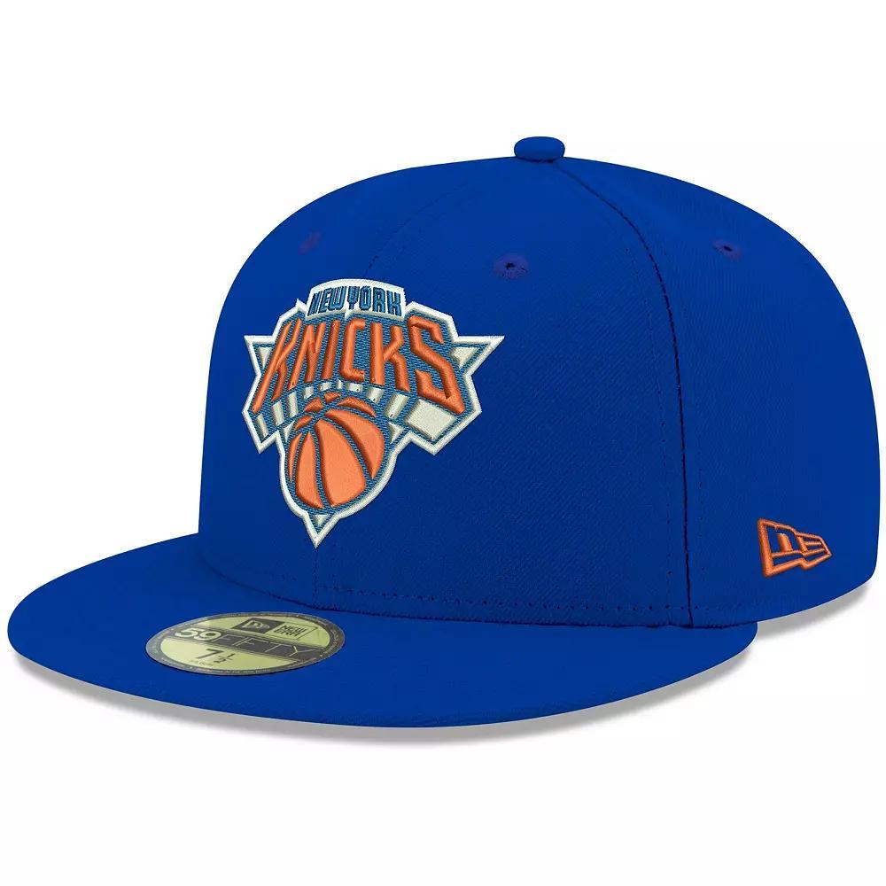 Men's New Era Royal New York Knicks Official Team Color 59FIFTY Fitted Hat,  Product Image