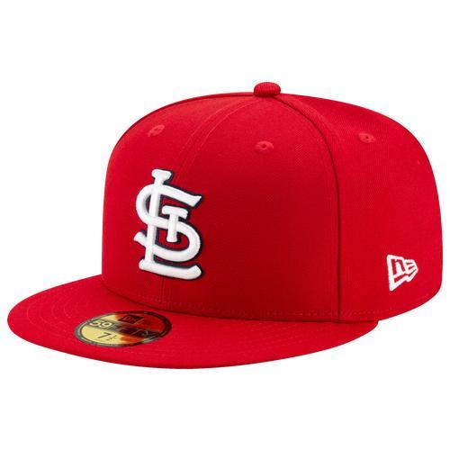 New Era St. Louis Cardinals New Era Cardinals 59Fifty Authentic Cap - Adult Red/White Product Image