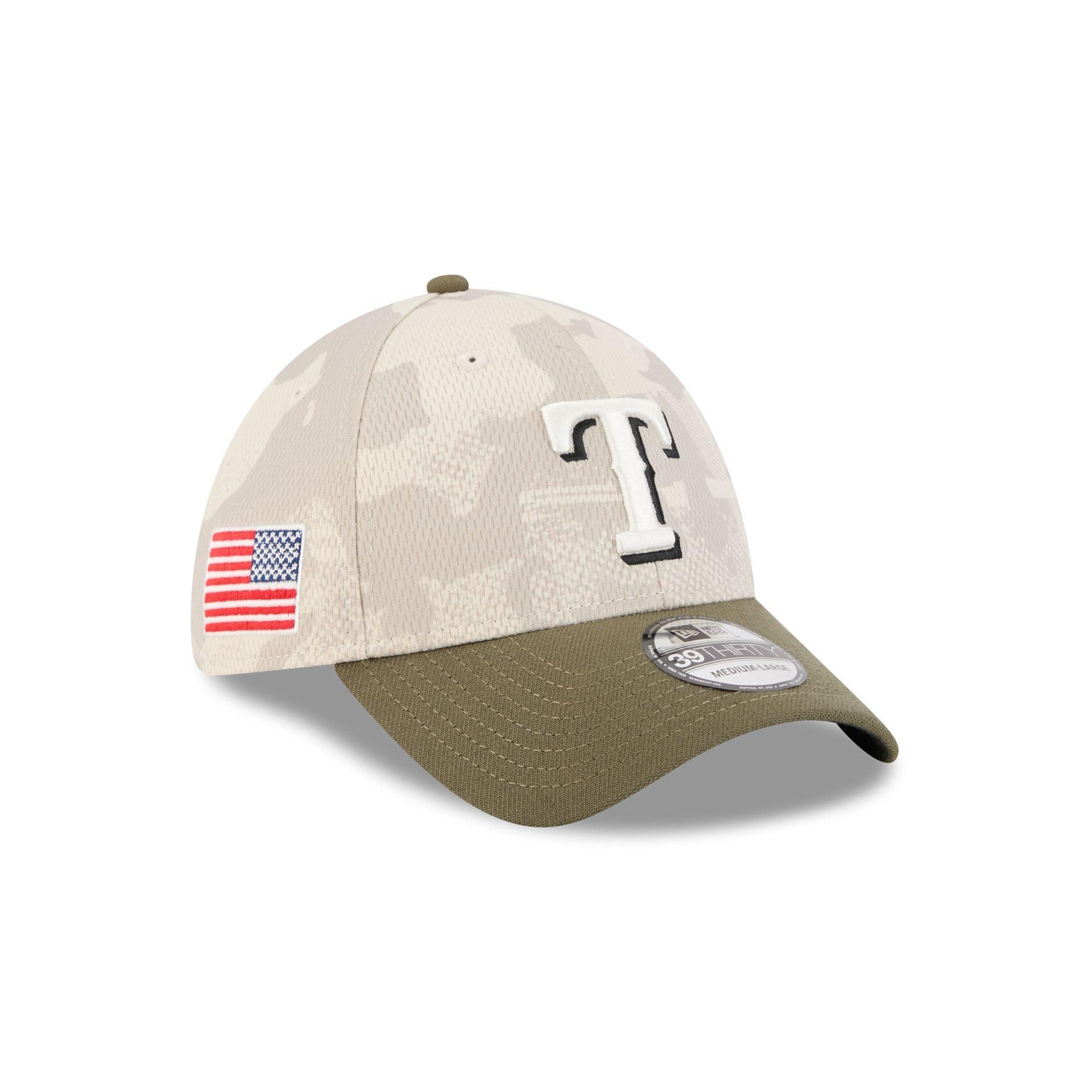 Texas Rangers Armed Forces Day 2025 39THIRTY Stretch Fit Hat Male Product Image