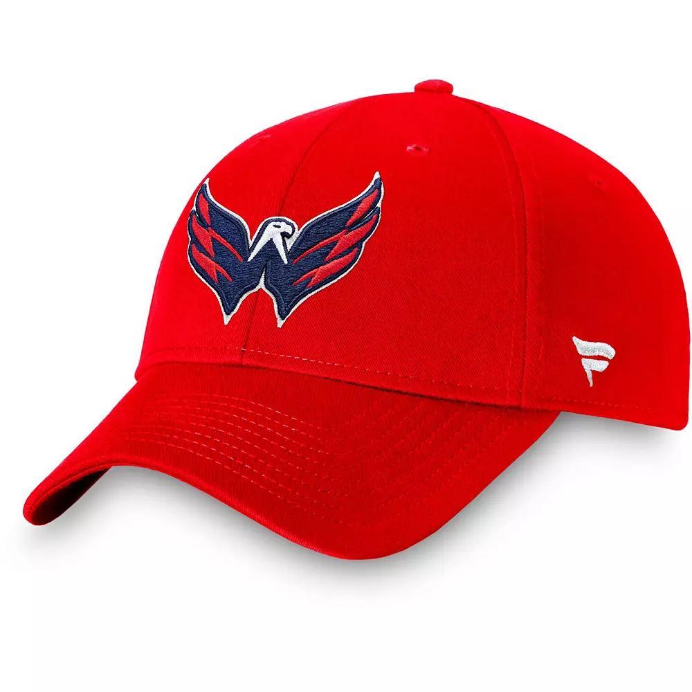 Men's Fanatics Branded Red Washington Capitals Core Adjustable Hat Product Image