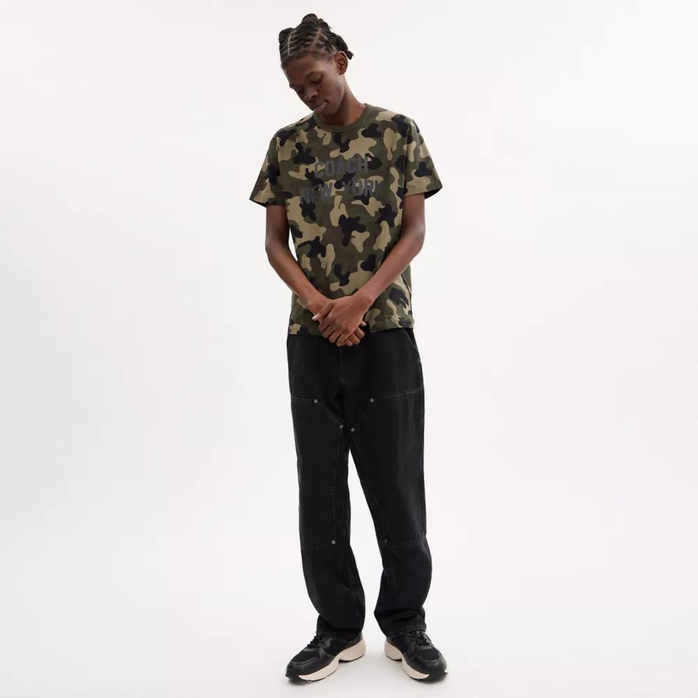 Camo Print T Shirt Product Image