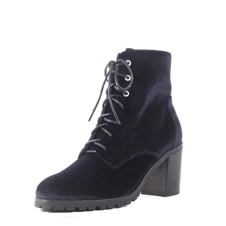 Timothy Velvet Booties Product Image