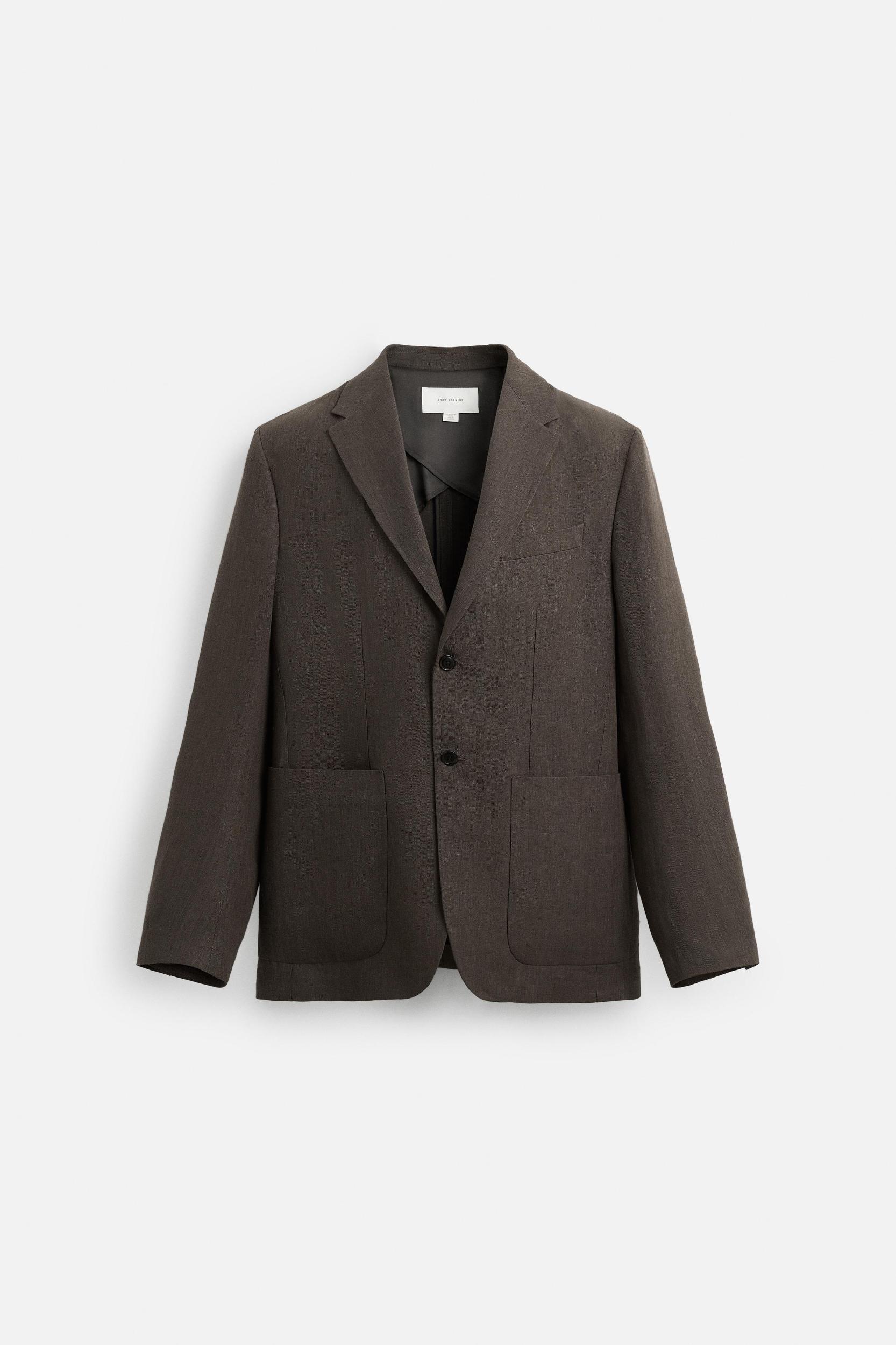 100% LINEN SUIT JACKET Product Image