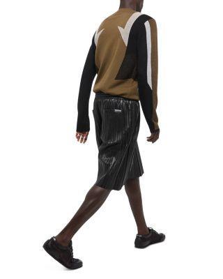 Pleated Leather 11.25" Shorts Product Image