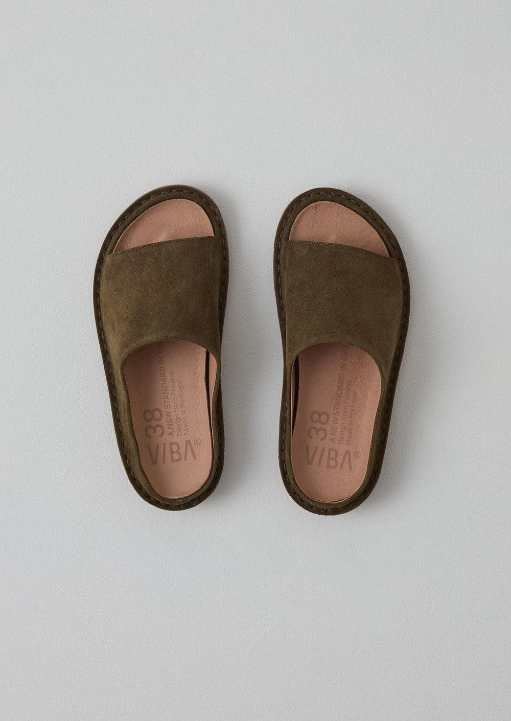 Vibae Open Toe Sandals | Olive Product Image