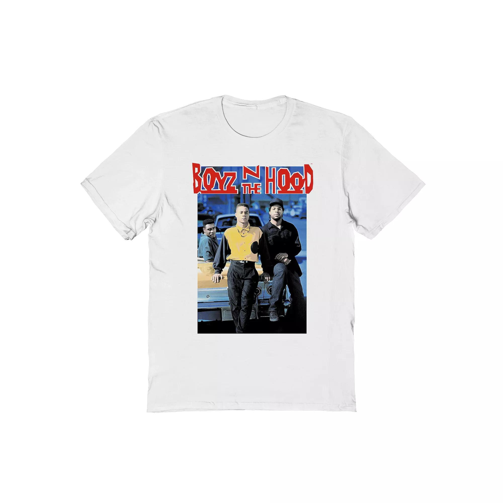 Men's Boyz N The Hood Car Graphic Tee, Size: Large, White Product Image