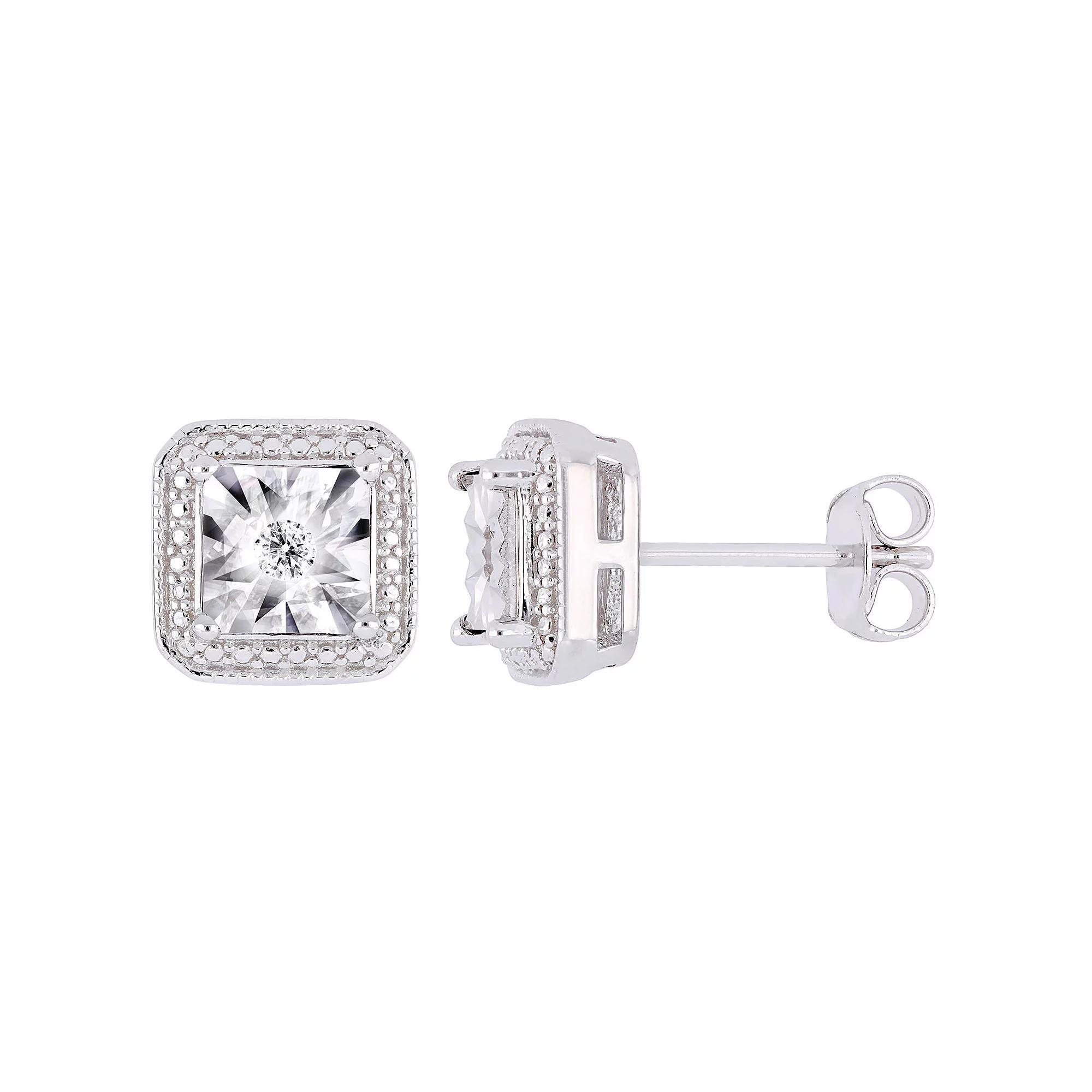 Stella Grace Sterling Silver Diamond Accent Stud Earrings, Women's Product Image