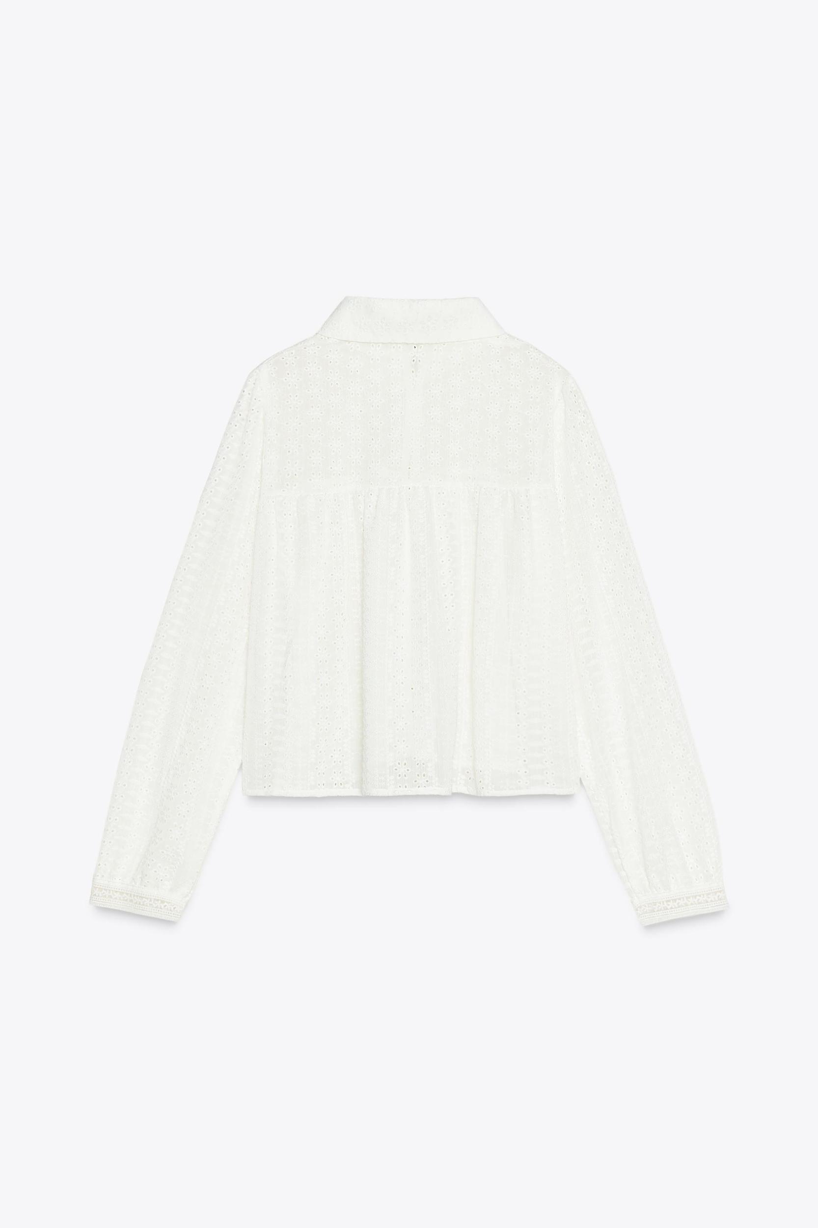 EYELET EMBROIDERY SHIRT Product Image