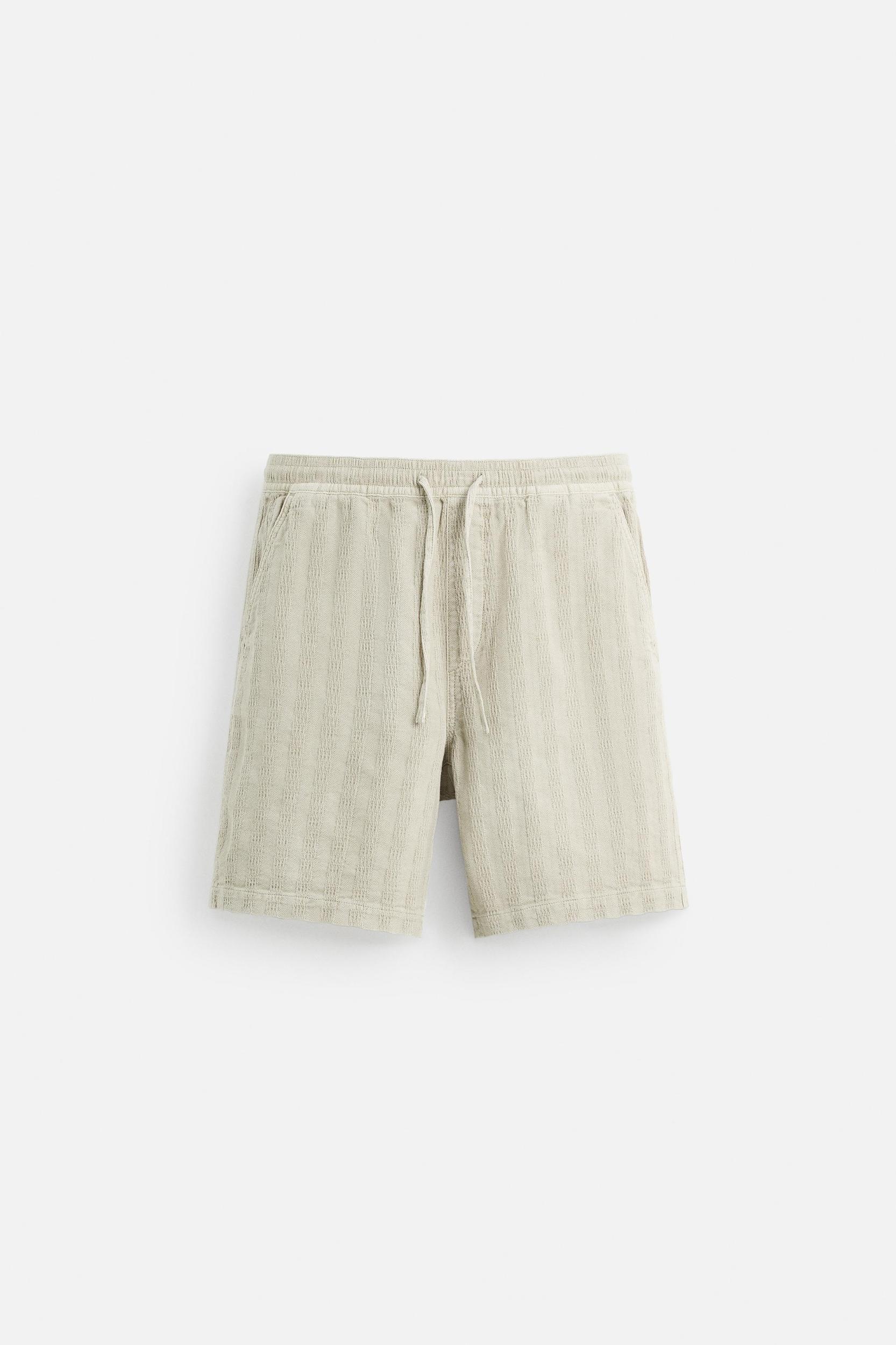 STRIPED JACQUARD SHORTS Product Image