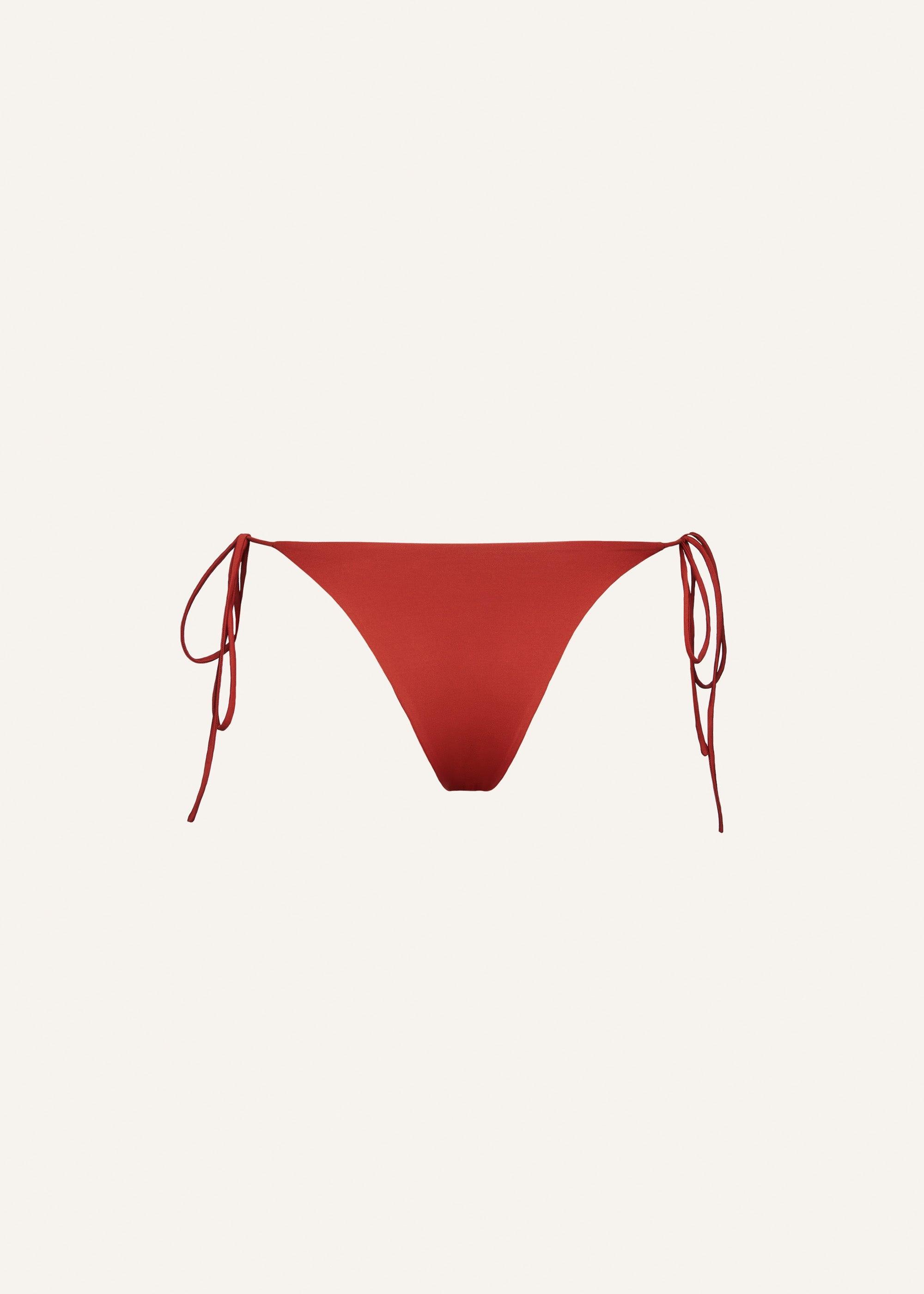 String tie swim bottom in rust Product Image