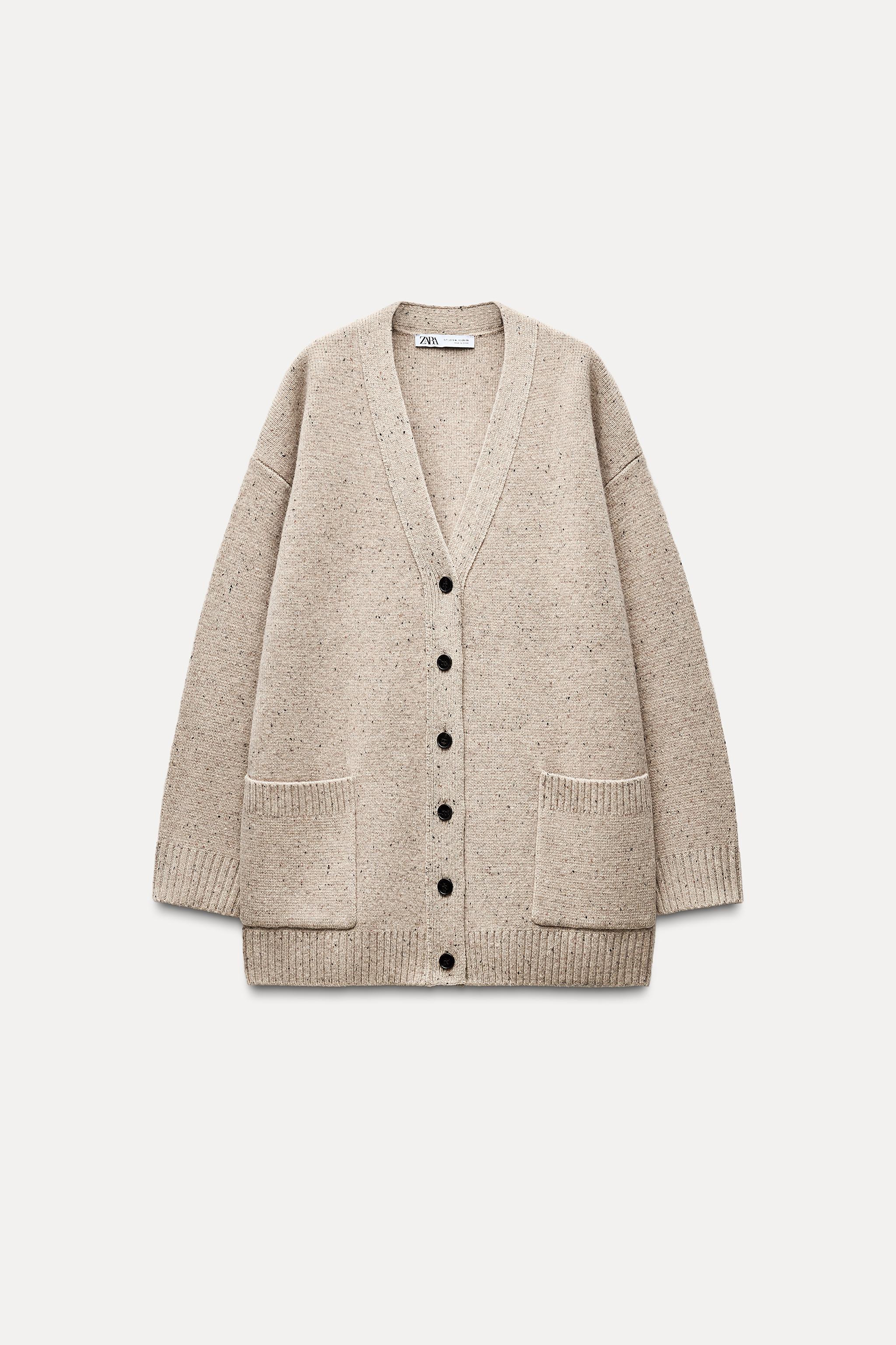 OVERSIZED 100% WOOL CARDIGAN Product Image