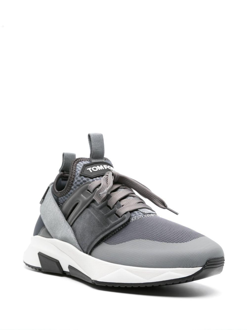 TOM FORD Jago Sock-style Sneakers In Grey Product Image