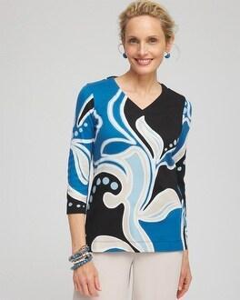 Swirl V-neck Tunic Product Image