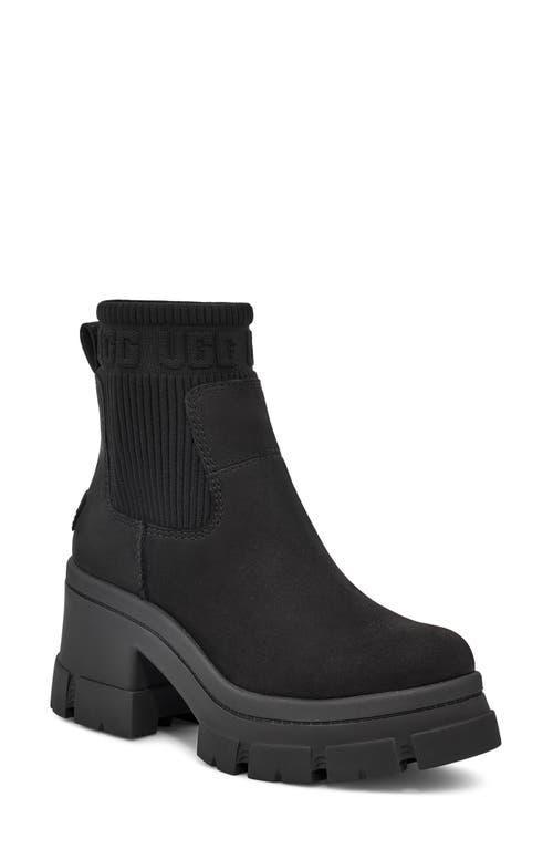 UGG Brooklyn Waterproof Leather Platform Lug Sole Chelsea Booties Product Image