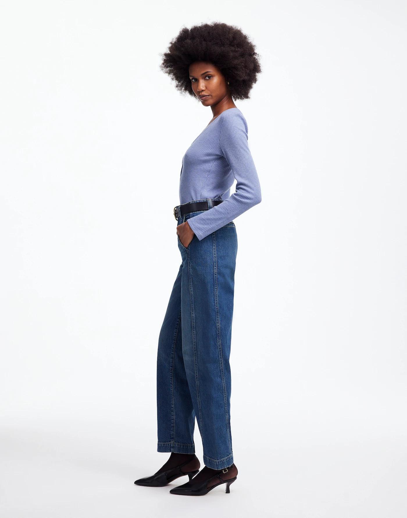 Tall Tapered Denim Trousers Product Image